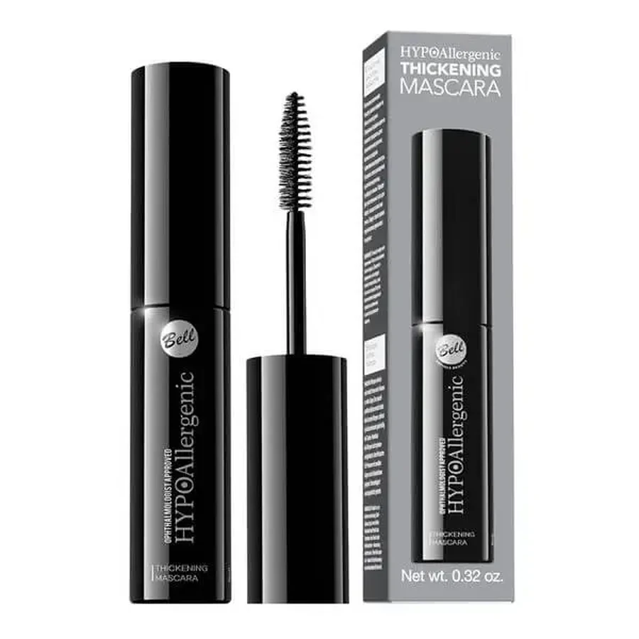Bell HypoAllergenic, Thickening Mascara, туш, що інтенсивно підкреслює вії, 9 г: ціни та характеристики