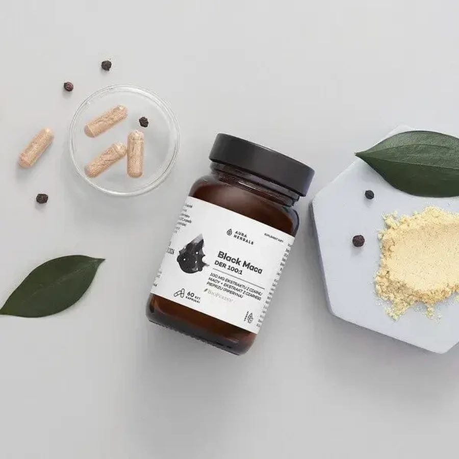 Aura Herbals Black Maca DER 100:1, капсулы, 60 шт.: цены и характеристики