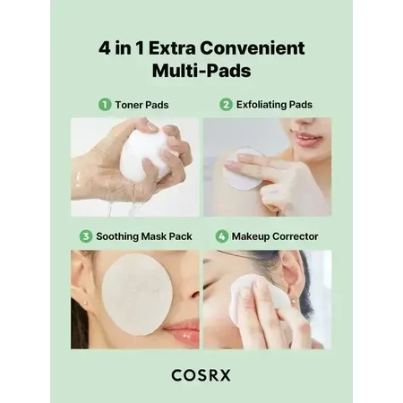 Cosrx One Step Green Calming Pad, тонизирующие салфетки для лица, 70 шт.: цены и характеристики