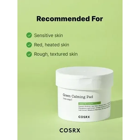 Cosrx One Step Green Calming Pad, тонизирующие салфетки для лица, 70 шт.: цены и характеристики