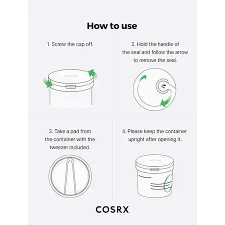Cosrx One Step Green Calming Pad, тонизирующие салфетки для лица, 70 шт.: цены и характеристики