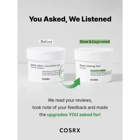 Cosrx One Step Green Calming Pad, тонизирующие салфетки для лица, 70 шт.: цены и характеристики