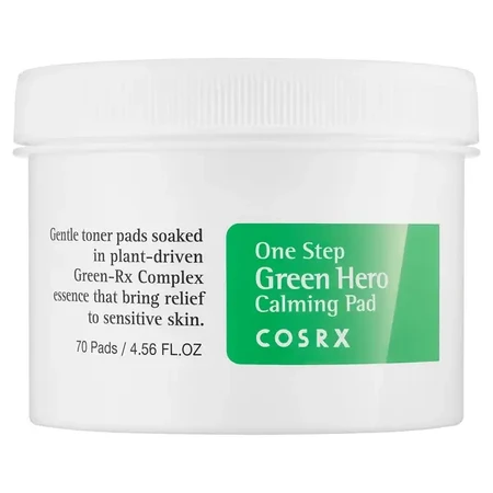 Cosrx One Step Green Calming Pad, тонизирующие салфетки для лица, 70 шт.: цены и характеристики