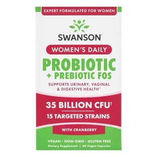 Swanson Women’s Daily Probiotic+Prebiotic FOS, капсули, 60 шт.