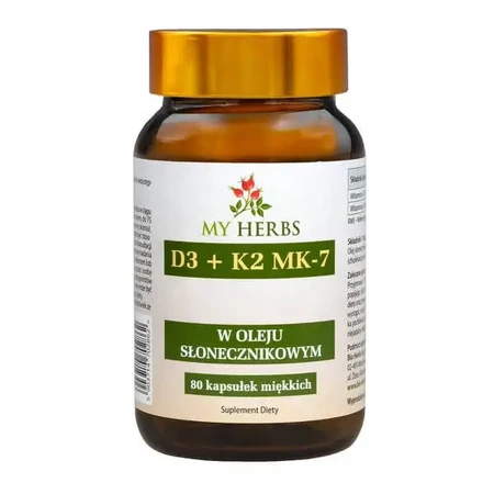 Bio Herbs D3+K2 MK7, капсулы, 80 шт.: цены и характеристики