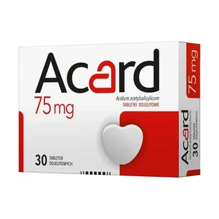 Acard, 75 мг, таблетки, що розчиняються в кишечнику, 30 шт.