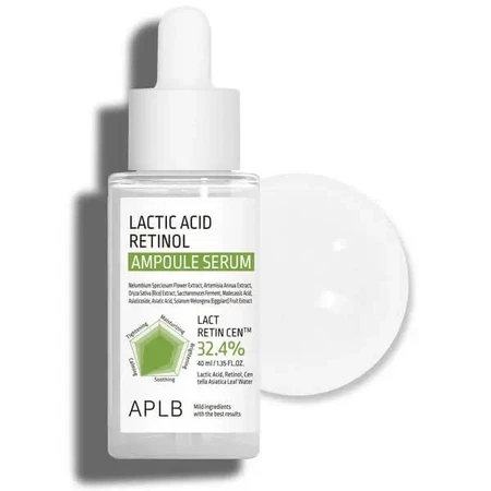 APLB Lactic Acid Retinol Ampoule, розгладжуюча сироватка з молочною кислотою та ретинолом, 40 мл: ціни та характеристики