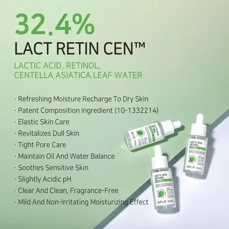 APLB Lactic Acid Retinol Ampoule, розгладжуюча сироватка з молочною кислотою та ретинолом, 40 мл: ціни та характеристики