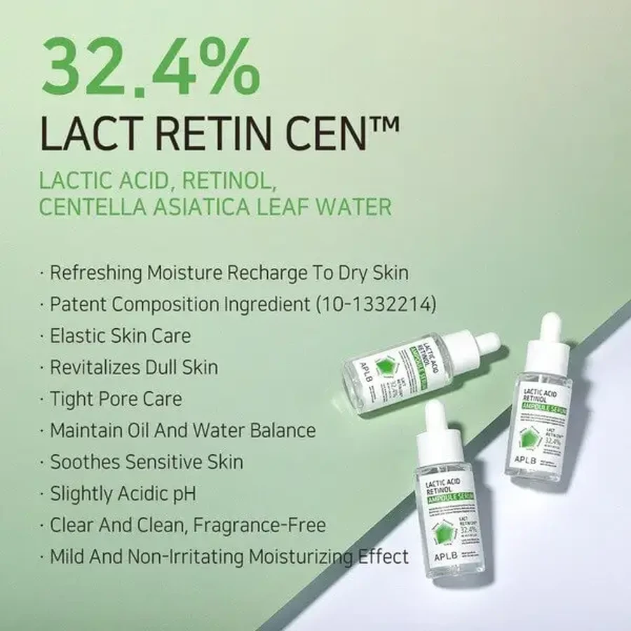 APLB Lactic Acid Retinol Ampoule, розгладжуюча сироватка з молочною кислотою та ретинолом, 40 мл: ціни та характеристики