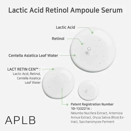 APLB Lactic Acid Retinol Ampoule, розгладжуюча сироватка з молочною кислотою та ретинолом, 40 мл: ціни та характеристики
