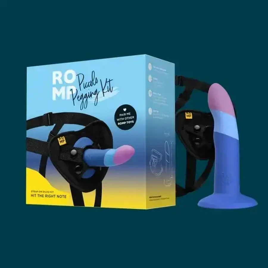 Набор Romp Dildo Piccolo Pegging Kit, фаллоимитатор со страпоном, 1 шт.: цены и характеристики
