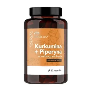 Vitamedicus, куркумин + пиперин в микрогранулах, капсулы, 30 шт.