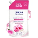 Luksja Creamy &amp; Soft, розгладжуюче рідке мило, «Троянда та молочні протеїни», заправка, 900 мл: ціни та характеристики