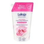 Luksja Creamy &amp; Soft, розгладжуюче рідке мило, «Троянда та молочні протеїни», заправка, 900 мл: ціни та характеристики