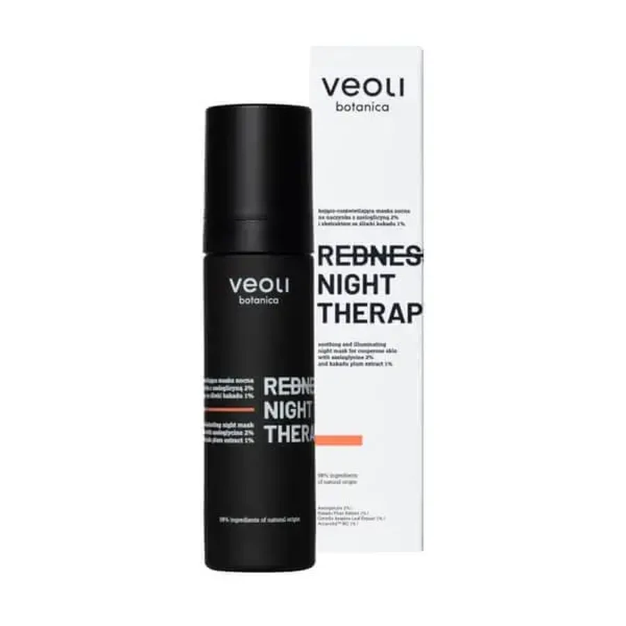 Veoli Botanica Redness Night Therapy, успокаивающая и осветляющая ночная маска, 50 мл: цены и характеристики
