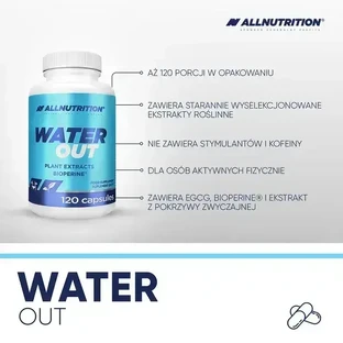 Набір із 2 упаковок Allnutrition Water Out, капсули, 120 шт.