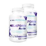 Набор из 2 упаковок Allnutrition Melatonin Forte, таблетки, 120 шт.: цены и характеристики