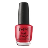 OPI, Nail Envy, живильний засіб для нігтів з кольором, NT225 Big Apple Red™, 15 мл