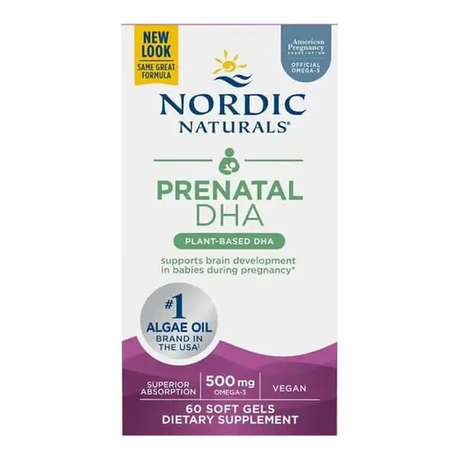 Nordic Naturals Prenatal DHA Vegan 500 мг, капсулы, 60 шт.: цены и характеристики
