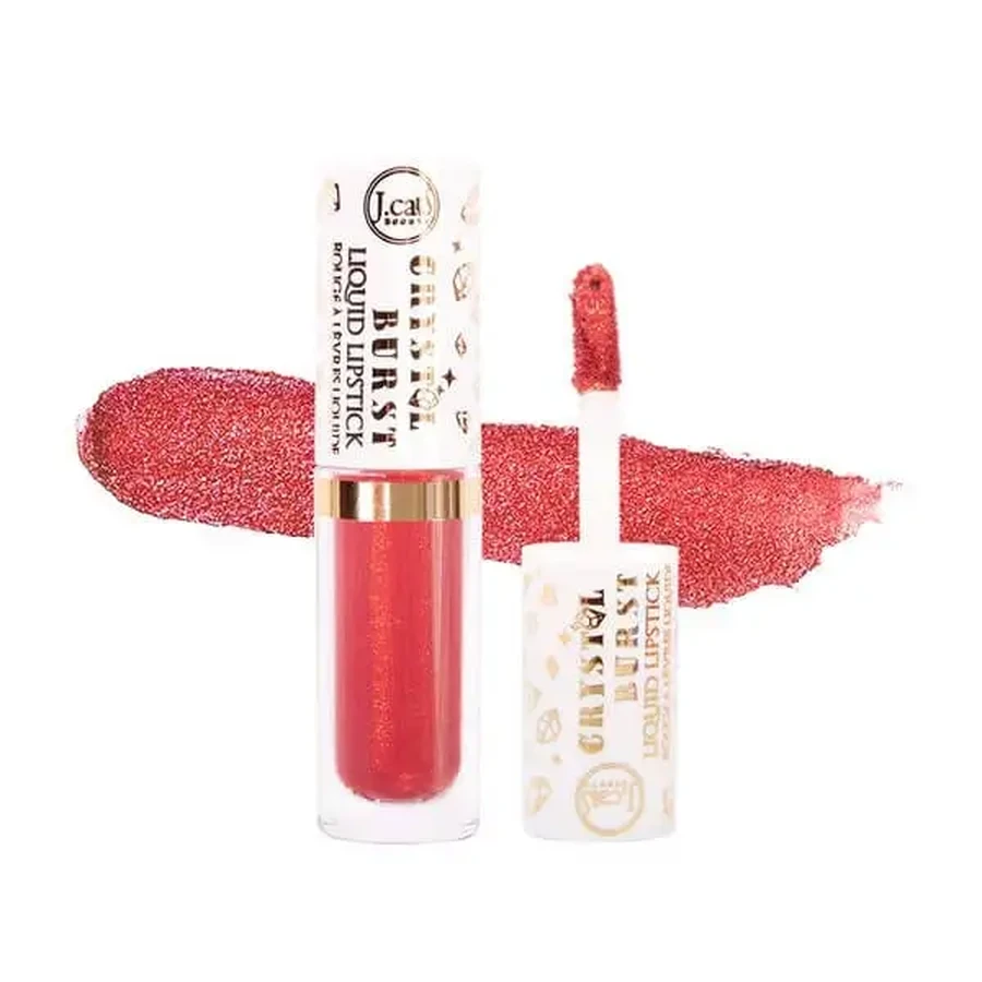 J.Cat Beauty Crystal Burst Liquid Lipstick, блеск для губ с блестками 106 Punk Magenta, 0,8 г: цены и характеристики