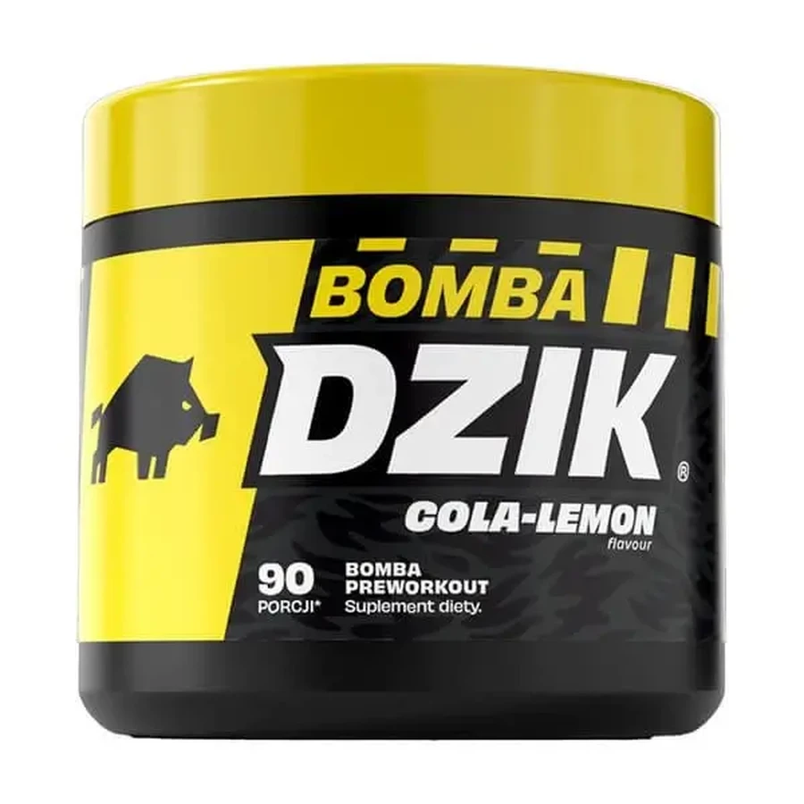 Dzik Bomba Preworkout Cola-Lemon, порошок, вкус кола-лимон, 300 г: цены и характеристики