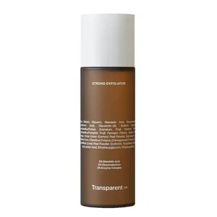 Transparent Lab, Strong Exfoliator, тоник с высокой отшелушивающей способностью на основе нескольких кислот, 130 мл