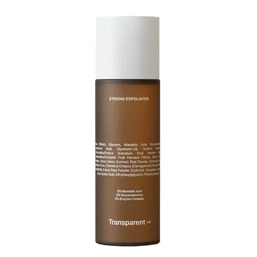 Transparent Lab, Strong Exfoliator, тоник с высокой отшелушивающей способностью на основе нескольких кислот, 130 мл: цены и характеристики