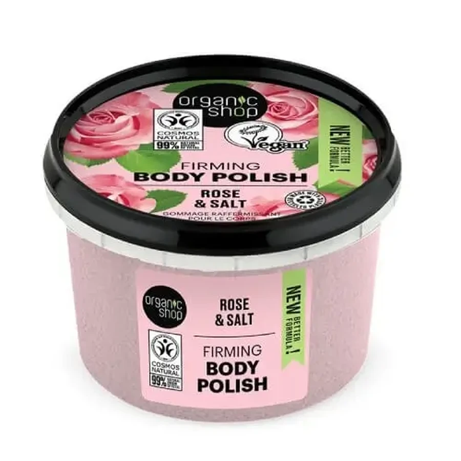 ORGANIC SHOP Скраб для тела с розой и солью, 250 мл: цены и характеристики