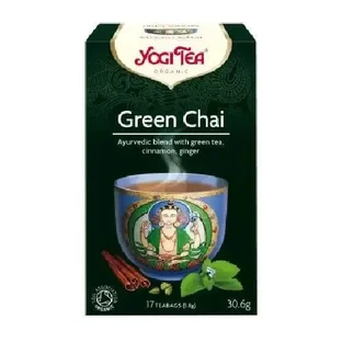 YOGI TEA Green Chai — органический чай для омоложения, 17 пакетиков, 30,6 г