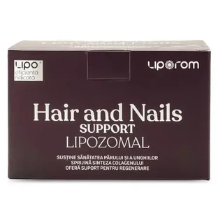 Вітаміни та мінерали для волосся та нігтів Hair and Nails Support Lipozomal, 30 пакетиків по 10 г, Liporom