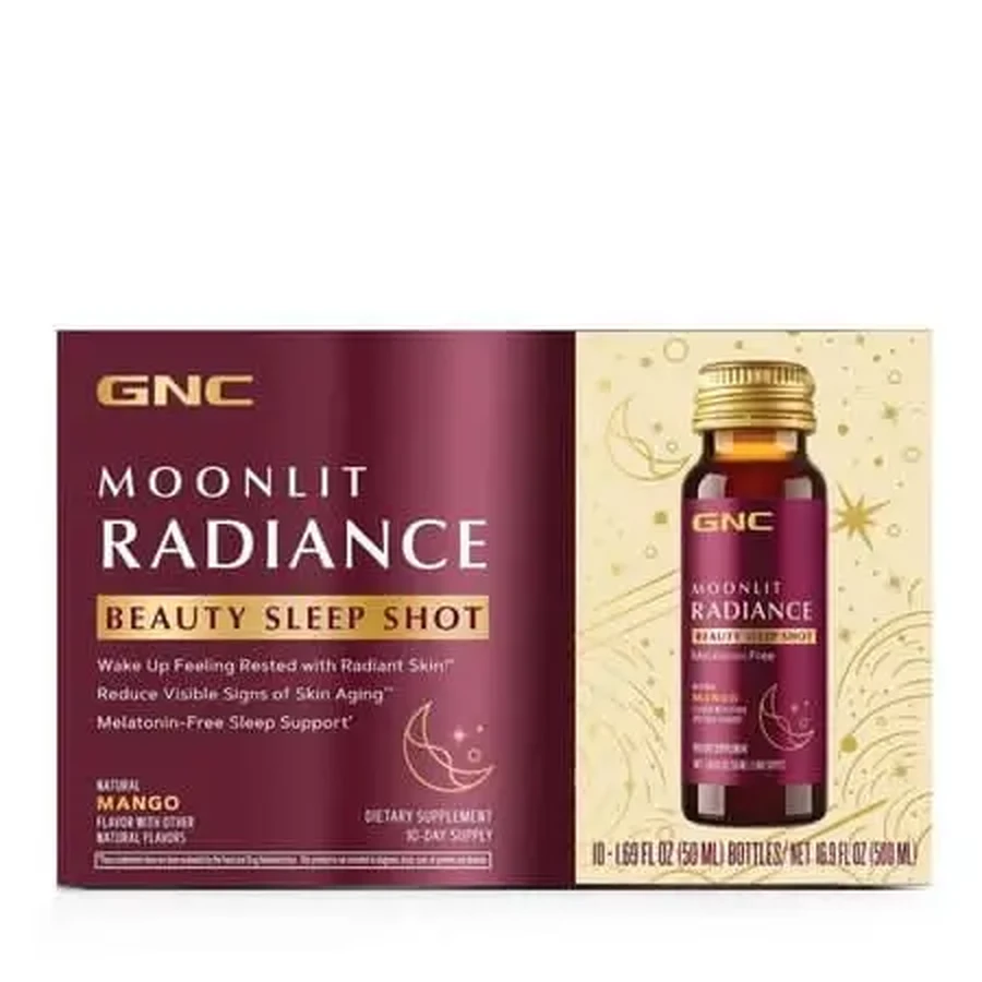 Коктейль для краси та сну з ароматом манго, Moonlit Radiance, 10 × 50 мл, Gnc: ціни та характеристики