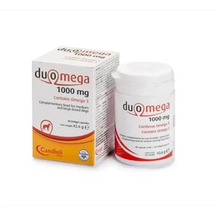 Duomega Dogs, 30 мягких капсул по 1000 мг — добавка с омега-3 для собак