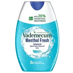 Зубна паста 2-в-1 Menthol Fresh, 75 мл, Vademecum