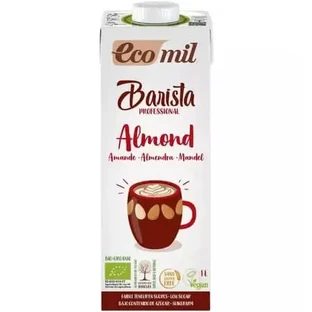 Органічний рослинний мигдальний напій для кави «Barista», 1000 мл, Ecomil