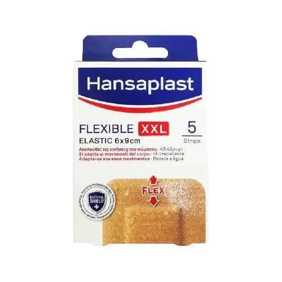 HANSAPLAST Еластичний пластир XXL 6×9 см, 5 шт.: ціни та характеристики