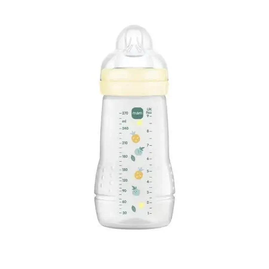 MAM Пластикова пляшечка Easy Active із силіконовим ущільнювачем, 2+ місяці, 270 мл: ціни та характеристики