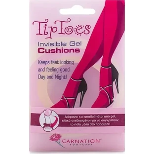 CARNATION TipToes Invisible Gel — гелеві устілки для середньої частини стопи, 2 штуки