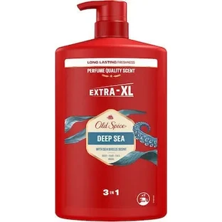 OLD SPICE Deep Sea 3-в-1 гель для душа и шампунь. Мужской гель для душа. Шампунь для тела, волос и лица, 1000 мл