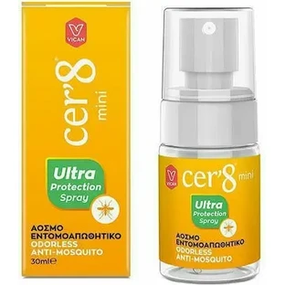 CER'8 Непахучий репеллент от насекомых Mini Spray, подходящий для детей, 30 мл