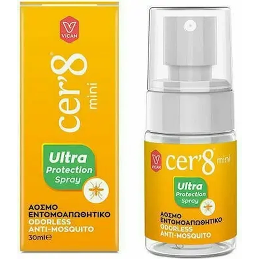 CER'8 Непахучий репеллент от насекомых Mini Spray, подходящий для детей, 30 мл: цены и характеристики
