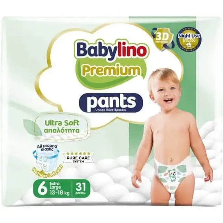 BABYLINO Штани Premium Soft № 6 Для ваги 13–18 кг, 31 шт.: ціни та характеристики