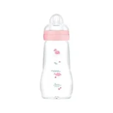 MAM Bottle Matt Feel Good — стеклянная бутылочка с силиконовой накладкой, от 2+ месяцев, 260 мл