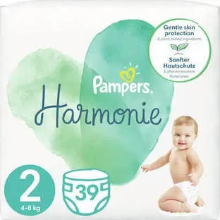 PAMPERS Harmonie Baby Подгузники № 2, 4–8 кг, 39 шт., выгодная упаковка