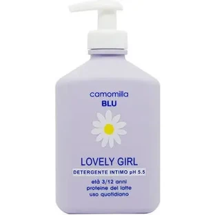 CAMOMILLA Blu Lovely Girl Intimate Wash — ніжний очищувальний лосьйон для дівчаток віком 3–12 років, pH 5,5, 300 мл