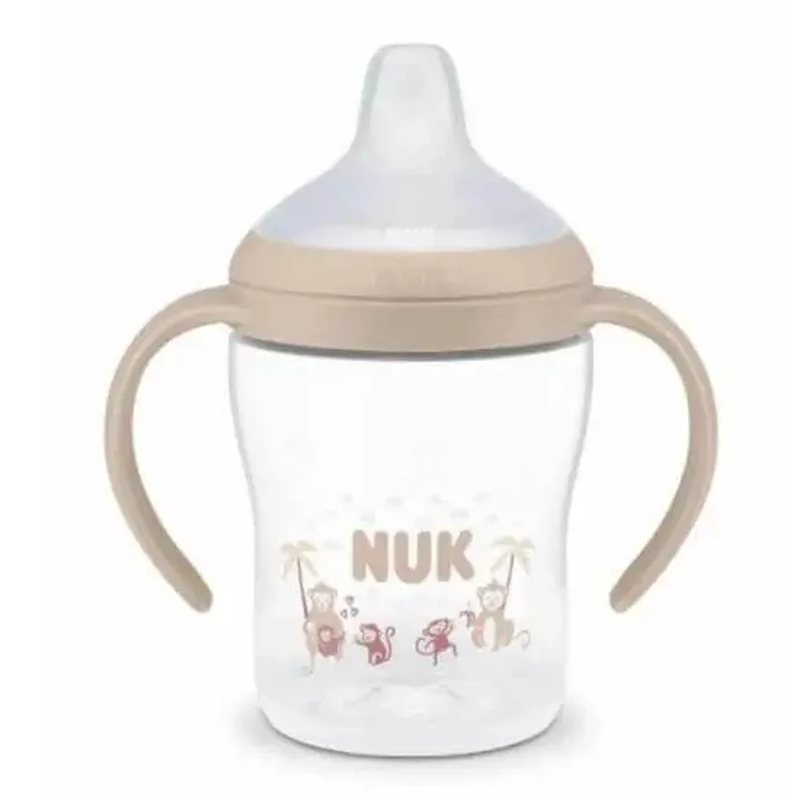 NUK Perfect Match Тренировочная бутылочка с насадкой Monkey, для детей от 6 месяцев, 150 мл: цены и характеристики