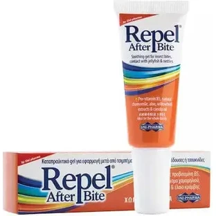 UNI-FARMA Repel After Bite — успокаивающий гель без аммиака для облегчения симптомов укусов, 20 мл