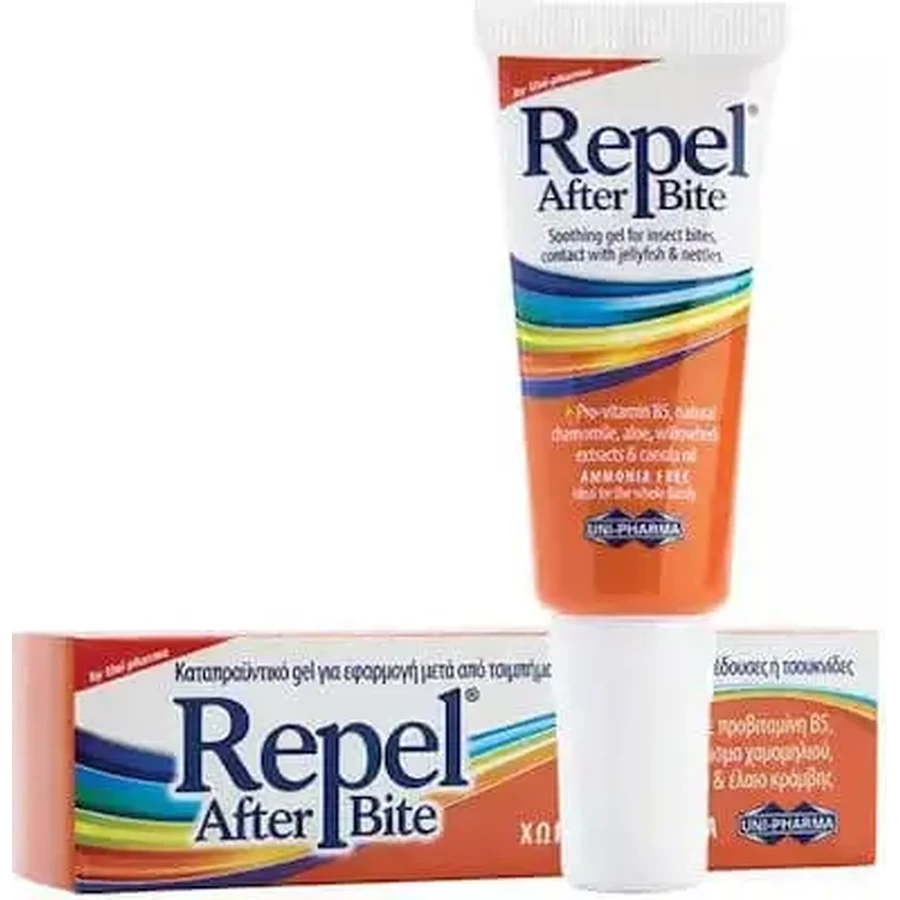 UNI-FARMA Repel After Bite — заспокійливий гель без аміаку для полегшення симптомів укусів, 20 мл: ціни та характеристики