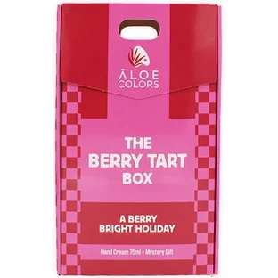 ALOE COLORS Різдвяна акція «The Berry Tart Box» з ягідним різдвяним кремом для рук, зволожуючий крем для рук, 75 мл та таємничий подарунок