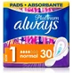 Женские гигиенические прокладки ALWAYS Ultra Platinum Normal с крылышками № 1, 30 штук