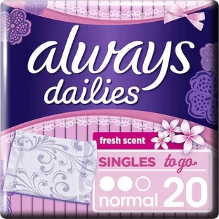 ALWAYS Dailies To Go Normal Fresh Для щоденного використання, 20 штук
